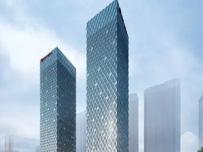 3Dmax fashion city commercial square building 432 3D model