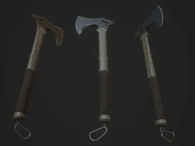 Modern Axe 03 Low-poly 3D model