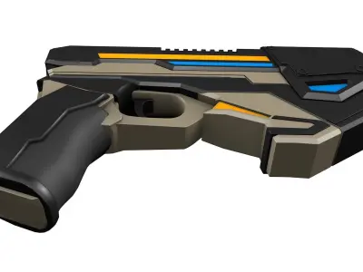 Sci Fi Gun 3D model get