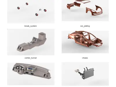 Dosch 3D - Car Details V3 - Combustion 3D model