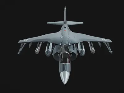 Av-8b Harrier Low-poly 3D model