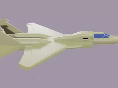WAR JET-ELICOPTER MILLITARY Low-poly 3D model