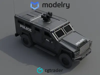 Police Vehicle 3D model buy