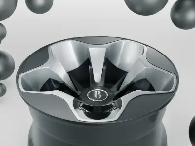 Bous J-1  Concept Rim Low-poly 3D model