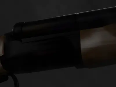 Double Barrel Shotgun 3D model