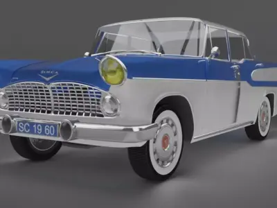 Simca Vedette Chambord V8-1960 3D model