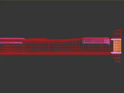 KH-52 MK2 Cruise Missile  Low-poly 3D model