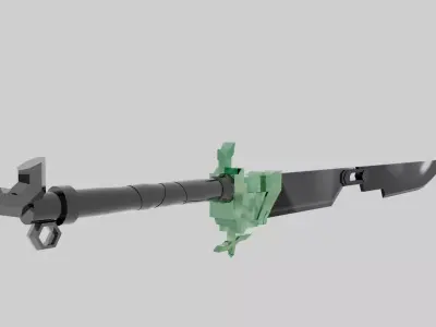 SWORD MODEL GAME READY ASSET Low-poly 3D model purchase