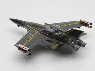 fighter toy jet 3D model