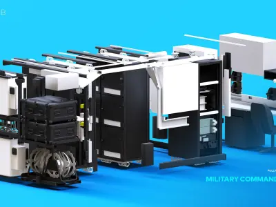 Military Command Unit X1 3D model