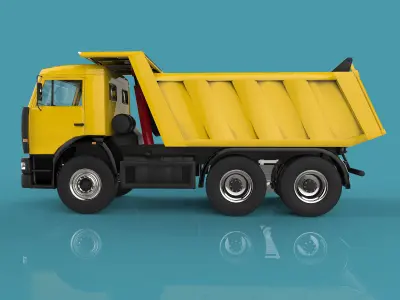 Truck dump 3D model by Deepocean