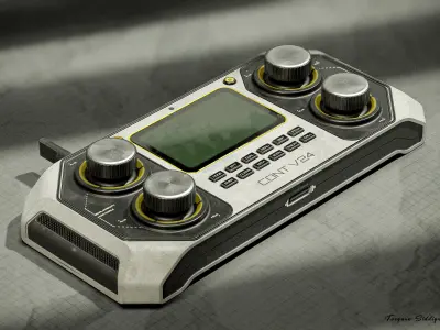 Sci-fi Controller V24 PBR Low-poly 3D model
