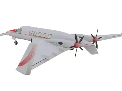 Beechcraft Starship Low-poly 3D model