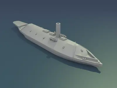 CSS Virginia 1862 3D print model