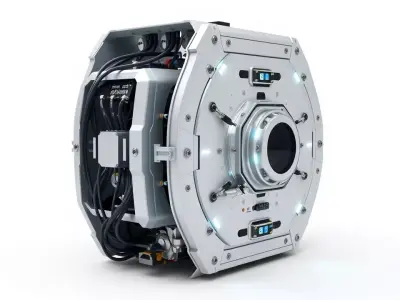 Futuristic Energy Generator Model Pack Low-poly 3D model purchase