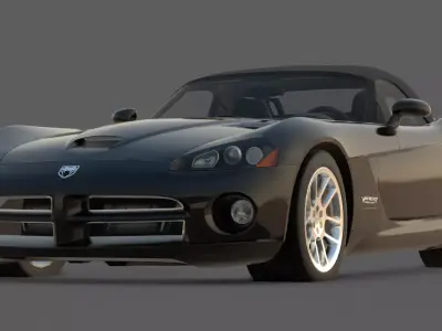 2003 Dodge Viper SRT10 3D Model Viper Returns with a Vengeance 3D model