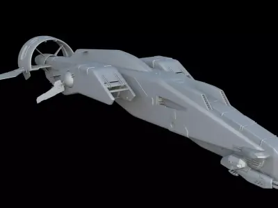 Sci-Fi Hunter 3D model