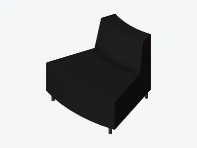 Seat - Library - Integral - Out Low-poly 3D model