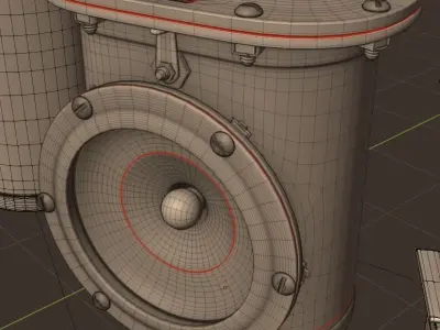 Navy Lamp WWII 3D model