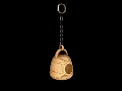 Bird House Low-poly 3D model shop