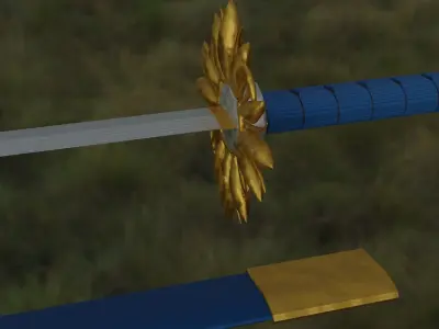 Kai Dai Ken  Odachi Model Low-poly 3D model