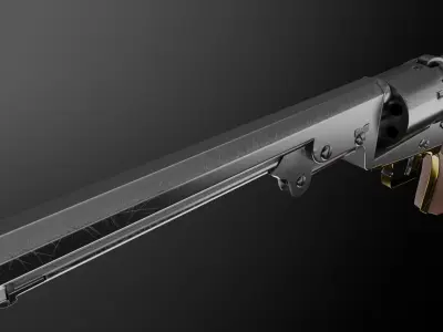 Colt 1851 Navy Revolver 3d Model  Free 3D model