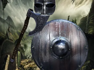 viking armory Low-poly 3D model