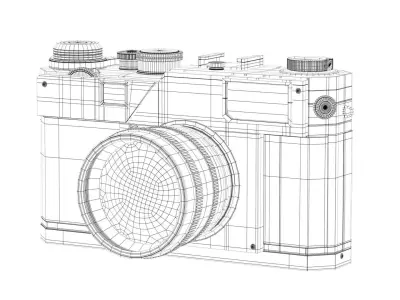 Nikon S3 Film Camera  Free 3D model