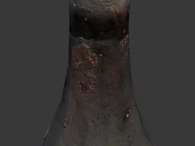 Antique Cast Iron Baluster Low-poly 3D model