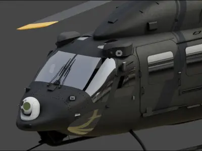 HAL ALH WSI Rudra Attack Helicopter 3D model