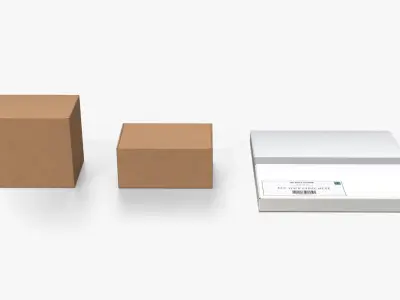  Cardboard Box Collection - Rectangular Structure Set 