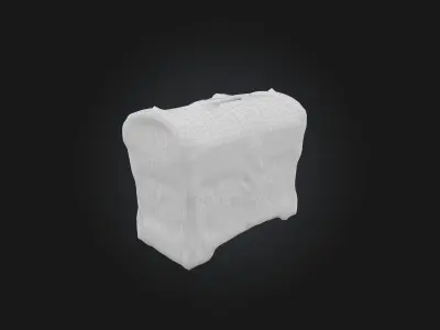 Treasure Chest Low-poly 3D model