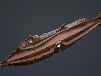 Nautilus 20000 Leagues Under the Sea Low-poly 3D model