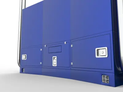 Truck back cab Tool box 3D model