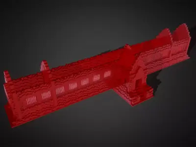 Southern Palace of Vat Phou temple Complex-Laos 3D print model