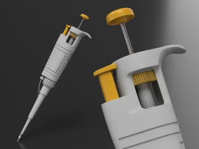  Lab Microliter Pipette for Precision Dosing Yellow 