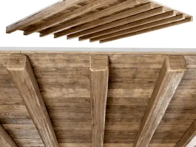Wooden ceiling  3D model