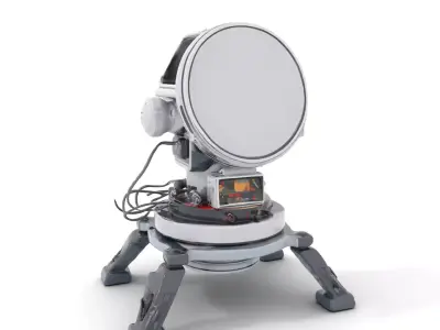 Advanced Radar Device model pack Low-poly 3D model