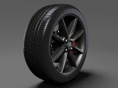 Mazda MX 5 Maita wheel 2017 3D model