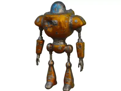 Robot Low-poly 3D model get