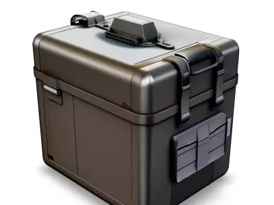 Realistic Military Storage Case Low-poly 3D model