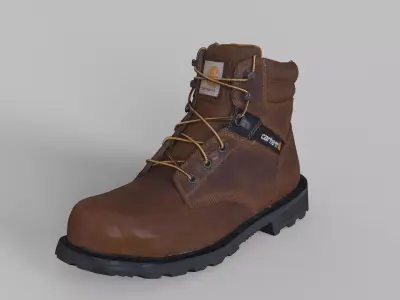 Safety Boots Construction worker  Steel Toe shoes Low-poly 3D model