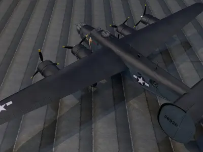 consolidated PB4Y-1 liberator 3D model by chipbasschao