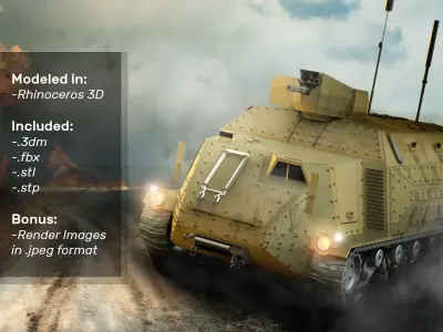 Concept Military Tank 3D model