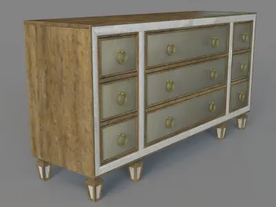 Bedroom Sanctuary Dresser 3D model