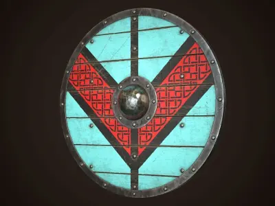 Viking Shields Collection 2 3D Model Pack