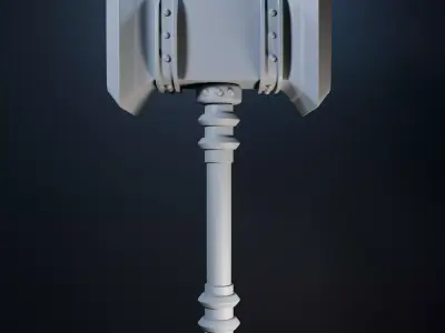Fantasy Warhammer Low-poly 3D model