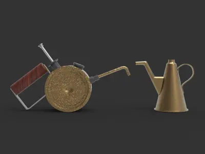 Antique Kerosene Can 3D model