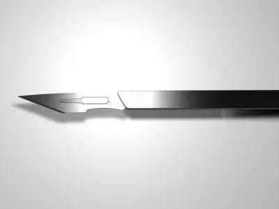 Scalpel - Surgical blade 3D model