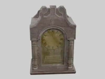 Old vintage furniture realistic low poly - 2 Low-poly 3D model